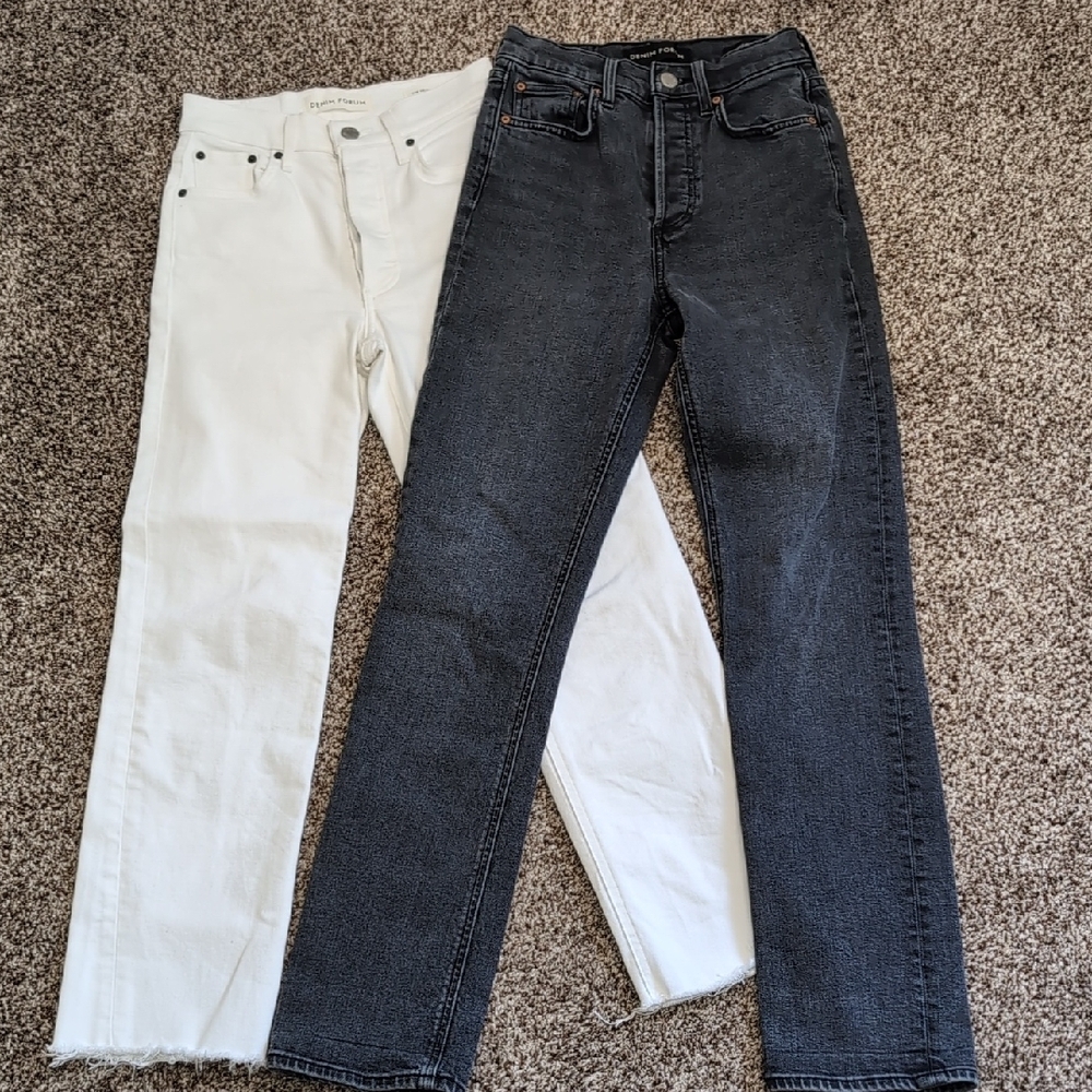 Denim Form The Arlo High Rise Straight Two Pairs